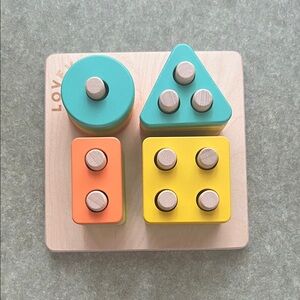 Lovevery Sort and Stack Play Puzzle - Shape Sorter Toy
